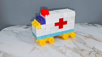 Satisfying Diy Building Blocks Ambulance 🚑/ASMR Sound / Building Blocks ASMR #asmr #asmrsounds #diy