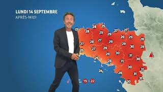 Bulletin météo pour le lundi 14 septembre 2026