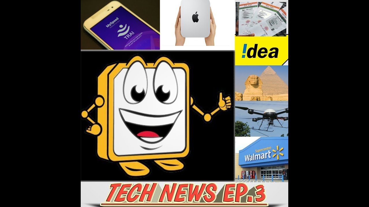 Tech News No.3 - Apple 4K TV | Google-Wallmart | Drones for Sharks | Trai-Idea~and more..