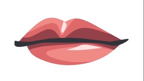 Cara membuat vector bibir infinite design