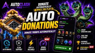 Best Clash of Clans Auto Donate Bot 2026 | AutoClash Pro | Speed Donate & Smart Clan Donations screenshot 4