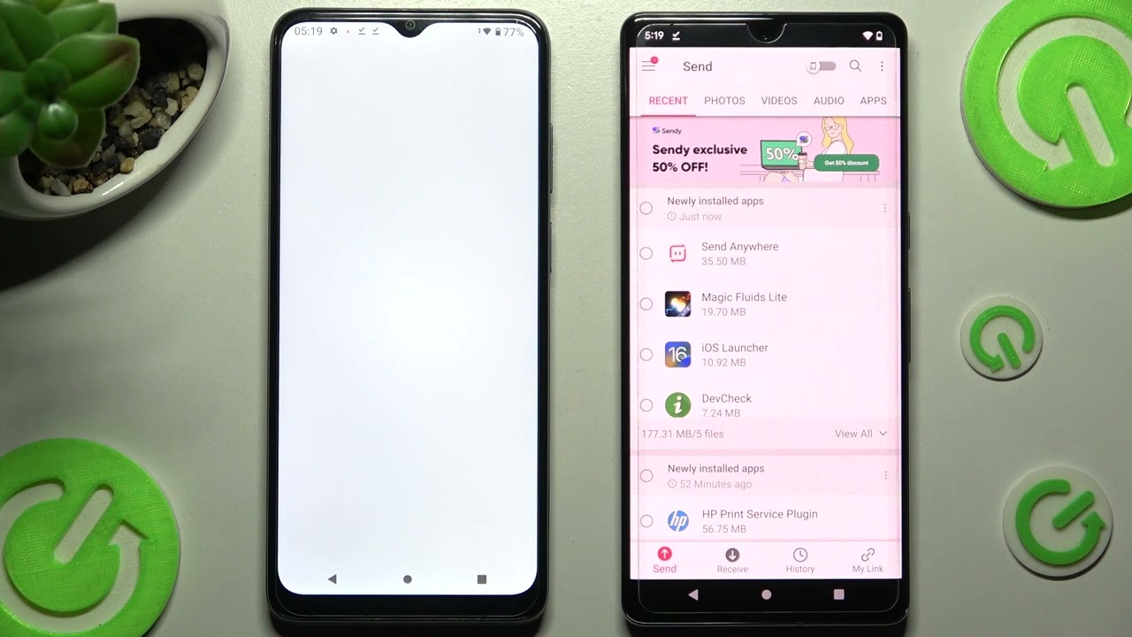 Transfer files from an Android Device to GOOGLE Pixel 7 ( Send Anywhere )
