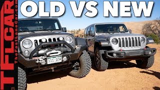 Old vs New: 2018 Jeep Wrangler JL vs Wrangler JK vs Moab's Hummer Hill!