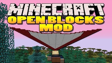 Minecraft: Open Blocks Mod | Water tanks, Elevators & Hang Gliders!