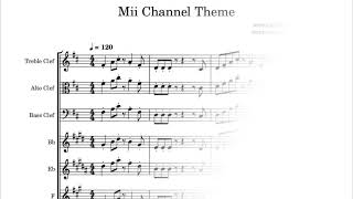 Mii Channel Theme - Transcription Sheet Music Available For Purchase On Musicnotes