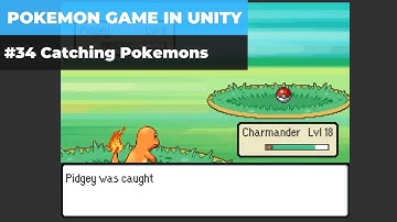 Make A Game Like Pokemon in Unity | #34 - Catching Pokemons