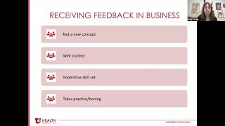Kirstyn Brownson - Receiving Feedback in Healthcare (UofU TED Talk)