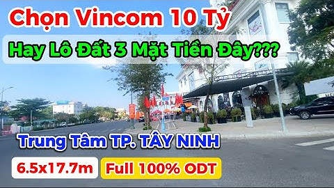 Bán Đất 3 Mặt Tiền Vị Trí Vàng cách Vincom Tây Ninh 300m, Quá Đẹp Để Xây Biệt Thự | dienthotayninh