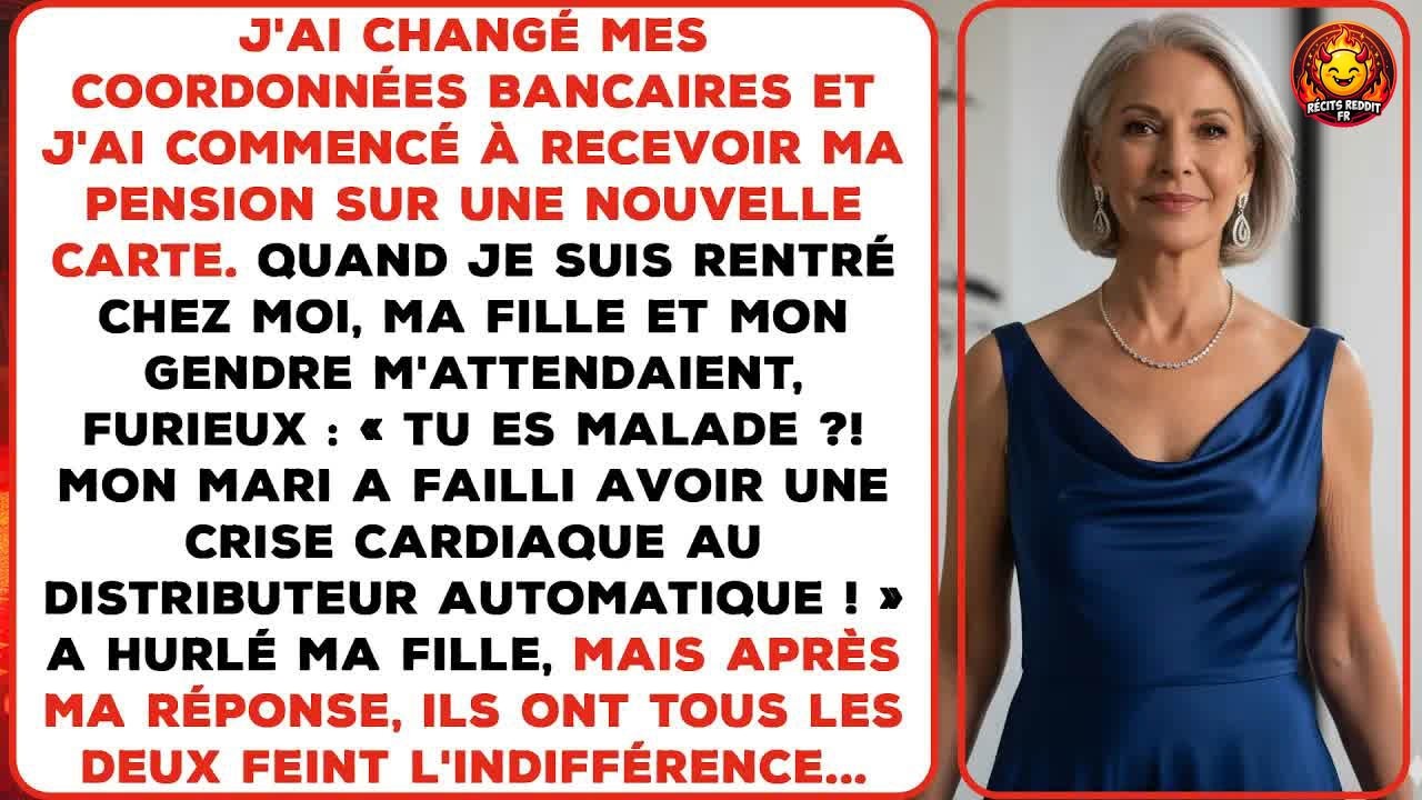« Tu as changé de compte quand ? » Ma fille hurlait dans le salon pendant que mon gendre fracassait son poing contre le mur. Ce matin-là, quand il avait glissé ma carte dans le distributeur, il...