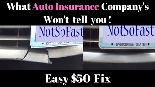 Easy DIY $50 Cracked Bumper Fix - No Deductible - What Auto Insurance Companies won’t tell you