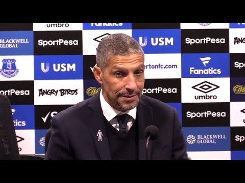 football score Chris Hughton post match press conference | Everton 2-0 Brighton & Hove Albion | Premier League