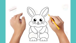 #drawing #rabbit #handdrawing  How to draw rabbit step by step easy drawing