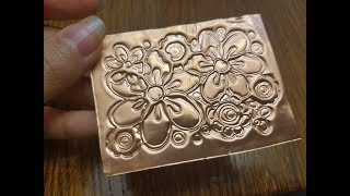 How to emboss on metal sheet with Cricut | Embossing