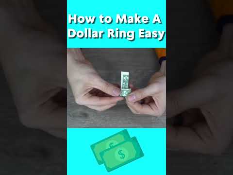 ??? How To Make Origami Ring From Dollar #shorts #origami