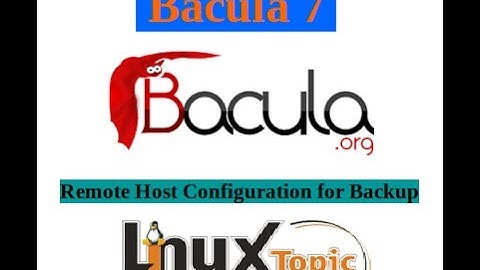 Bacula7 Remote Host Configuration CentOS7