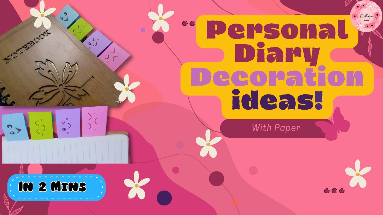 Diary Decoration Ideas | Personal Diary Ideas | Notebook decoration ...