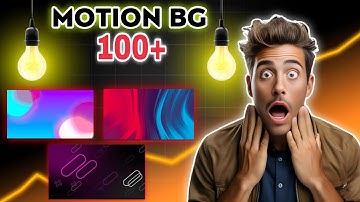 Motion Background Like @TubeSenseiofficial , @Algrow and @decodingyt