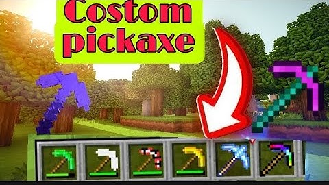 MINECRAFT ME PICKEXE KAISE BANAYE || how to make pickaxe in minecraft