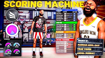 THE GREATEST ALL AROUND SCORING MACHINE BUILD IN NBA 2K21!!