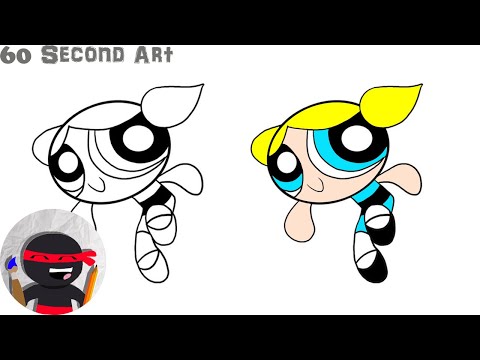 Como desenhar Bubbles | Meninas Superpoderosas