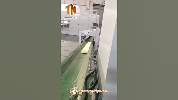 Máy cắt bọt biển liên tục tự động | Máy cắt mút rủa chén tự động | Máy cắt mút xốp | 0916 542 127