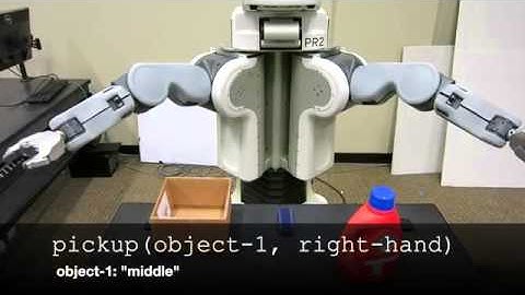 Robot Programming by Demonstration with Situated Spatial Language Understanding