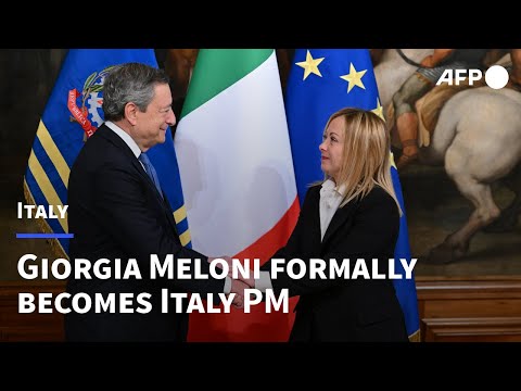 Giorgia Meloni formally becomes Italy PM in ceremony with outgoing Draghi | AFP