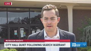 Muskegon Heights City Hall quiet after Thursday raid