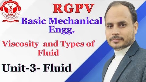 RGPV I Basic Mechanical EnggIUnit-3 I Fluid Properties: Viscosity I ITypes of FluidI Gateway Classes