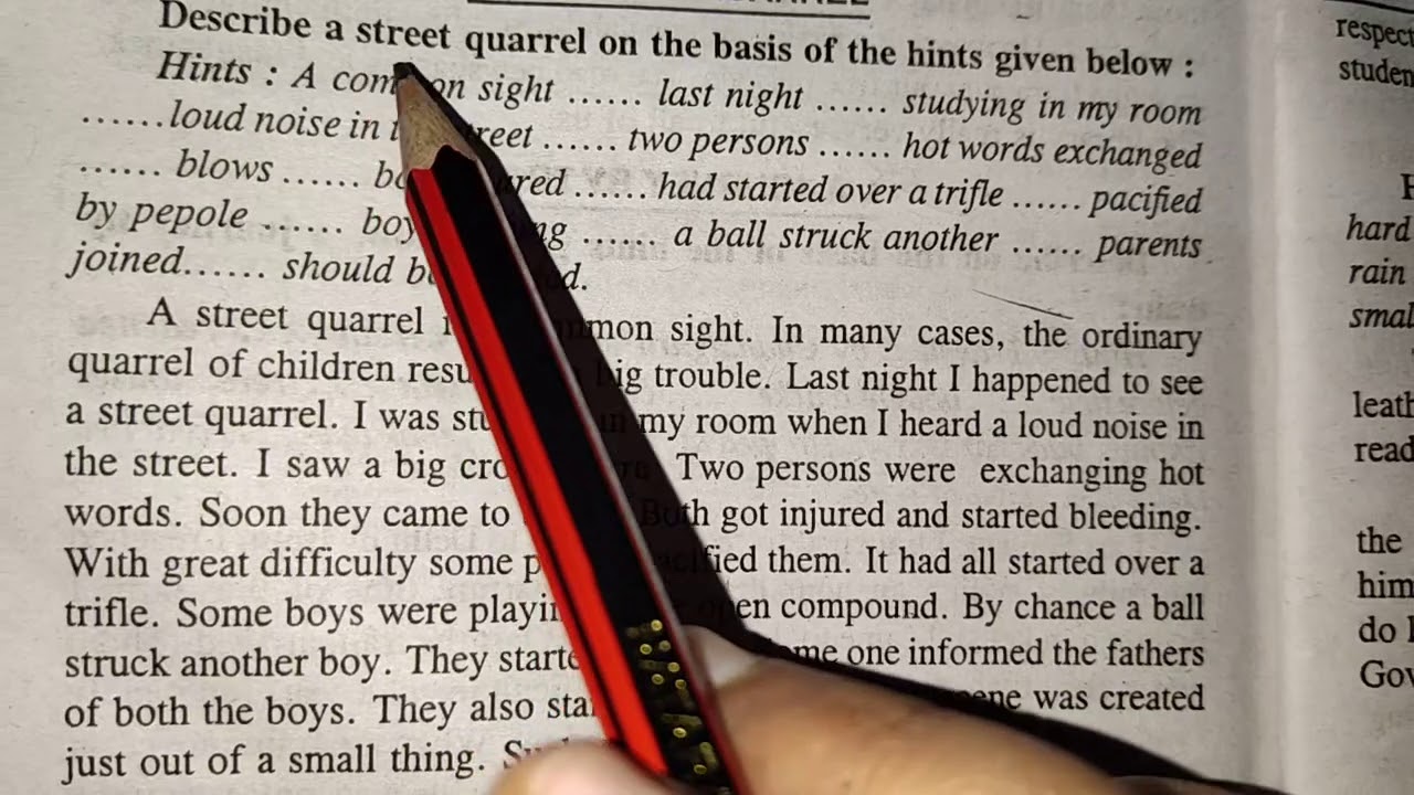 Class 8th PSEB Paragraph A Street Quarrel YouTube class-8th-pseb-paragraph-a-street-quarrel-youtube