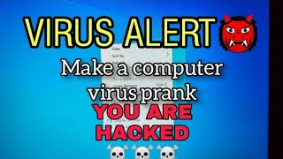 Computer Virus Prank windows 10 | Fake virus prank using notepad