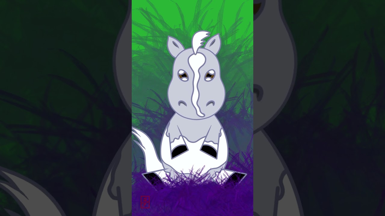 Vibing Phantom #cute #horse #mashle #anime #sso #furry #kawaii #procreate #bling-bang-bang-born