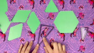 Fussy Cut Shapes Half Triangles Cutting Directions