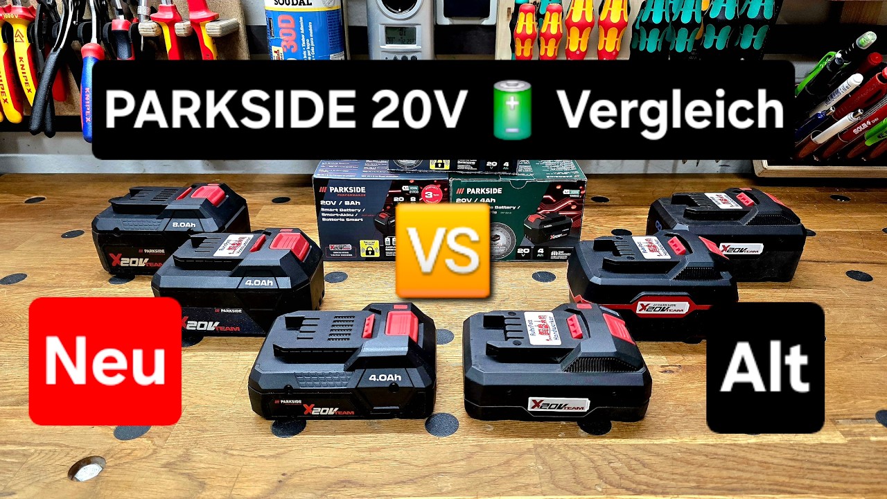 PARKSIDE 20V Akkus im Vergleich - Teil 1 | RPH