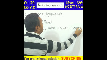 Question-29 Exercise-7.2 NCERT Maths Class 12 @CrazyXYZlite