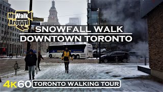 A 4k toronto video of my walk around the downtown area during snowfall
in december 2019. this starts off walking northbound on university ave
from ...