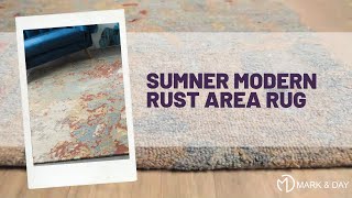 Sumner Modern Rust Area Rug