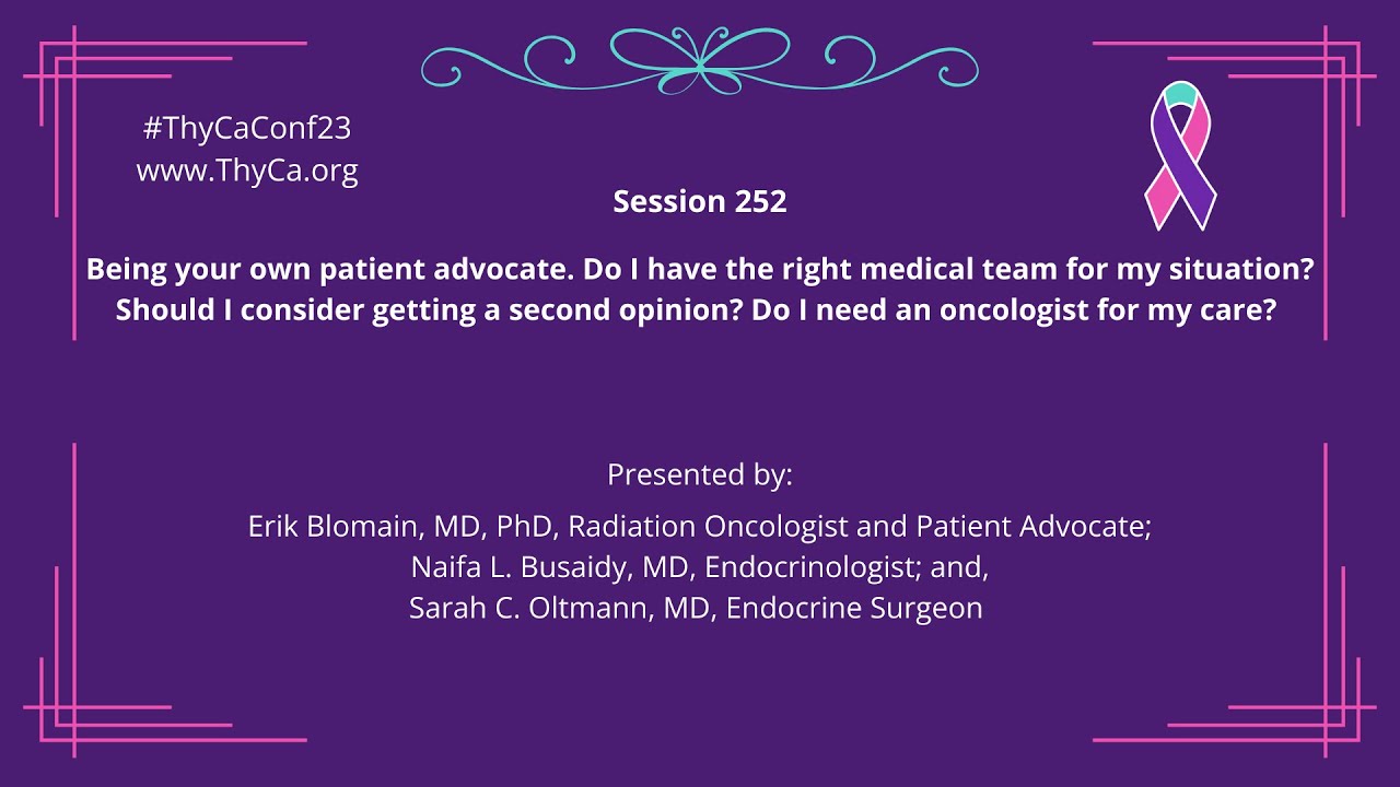 252 being your own patient advocate right medical team need a2nd