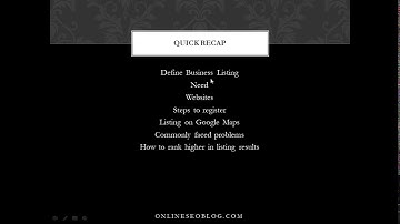 Directory Submission Theory - Tutorial 17