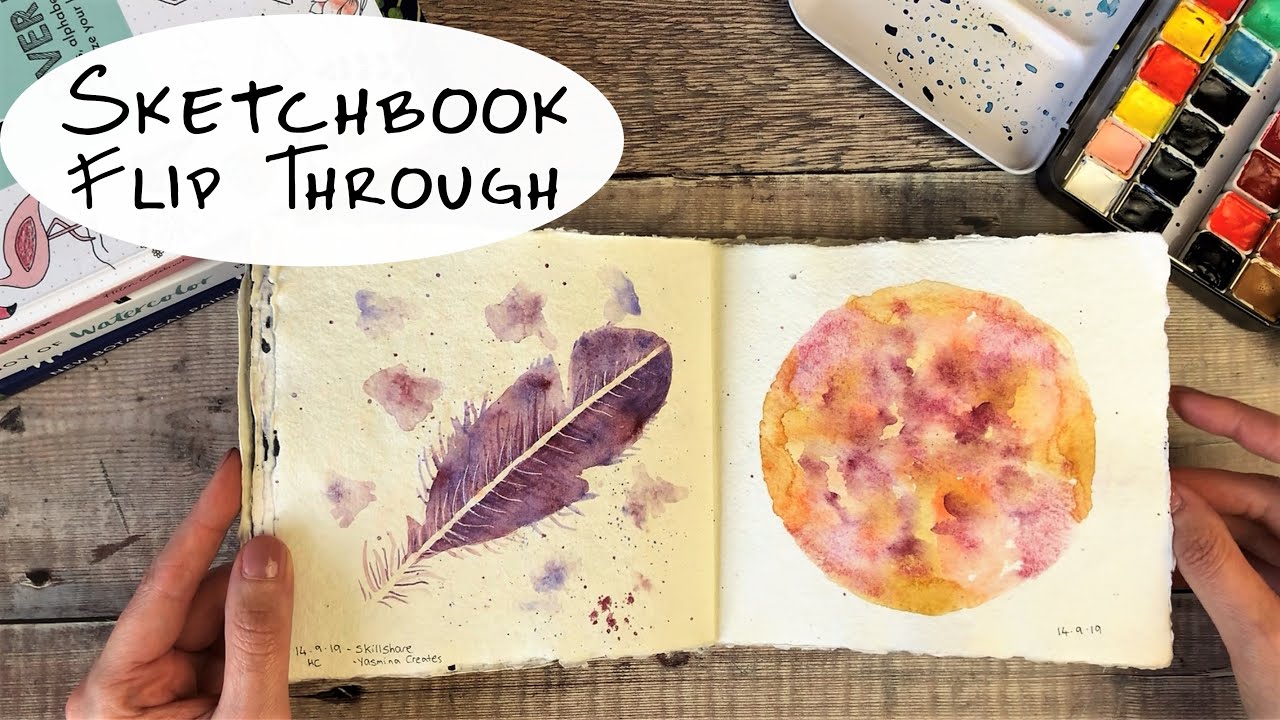 Completed Etchr's The Perfect Sketchbook Watercolor Sketchbook Flip –  Odyssey Art