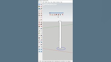 Sketchup Tutorial - Ứng Dụng Follow Me Trong Sketchup. #sketchup #architecture #short #followme