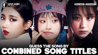 GUESS THE SONG BY COMBINED SONG TITLES | KPOP GAME (GIRL GROUPS) screenshot 4