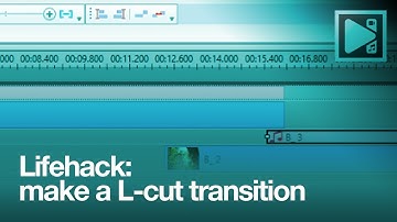 Lifehack: make a L-cut transition in VSDC Video Editor