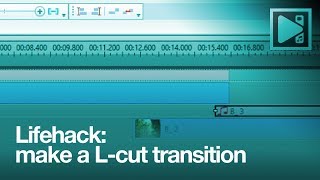 Lifehack: make a L-cut transition in VSDC Video Editor