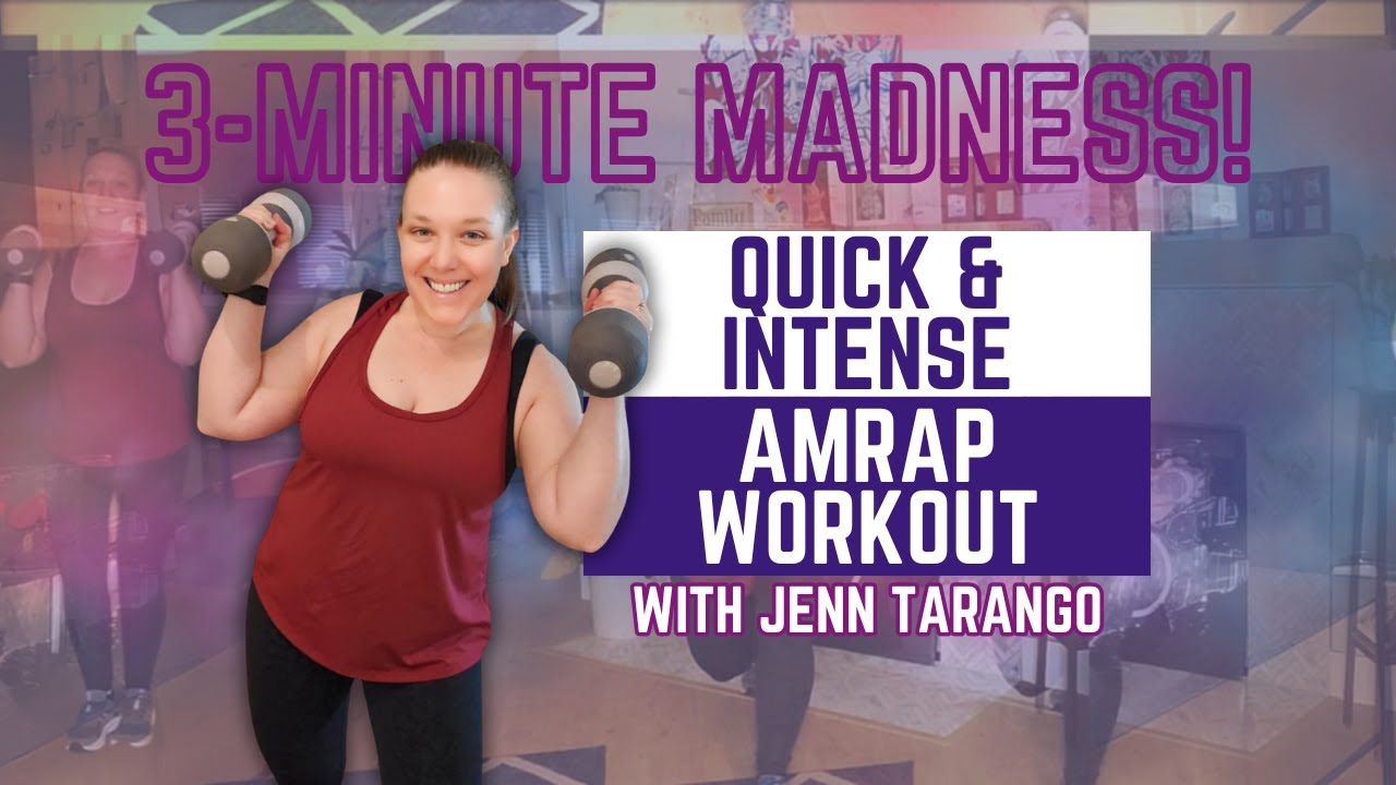 3-Minute Madness! Quick and Intense AMRAP Workout - YouTube
