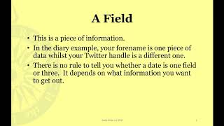 Database Terminology