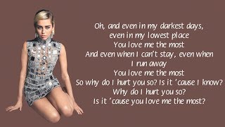 Miley Cyrus - The Most (Lyric Video) 4K