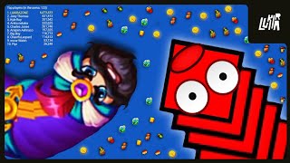 WORMS ZONE.io biggest snake full Gameplay Top 1 | snake game cacing record | video #511 | LUKIRAZONE