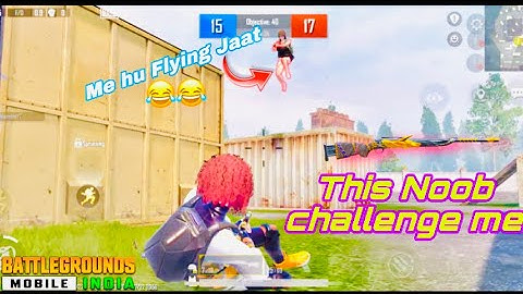 This noob challenge me 😂 M24 1V1  #videogaming #BGMI #youtubegaming