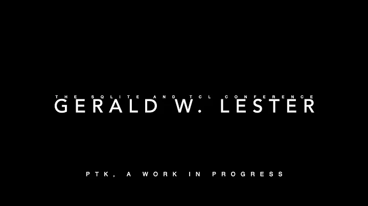 PTK, A Work in Progress presented by Gerald W. Les...